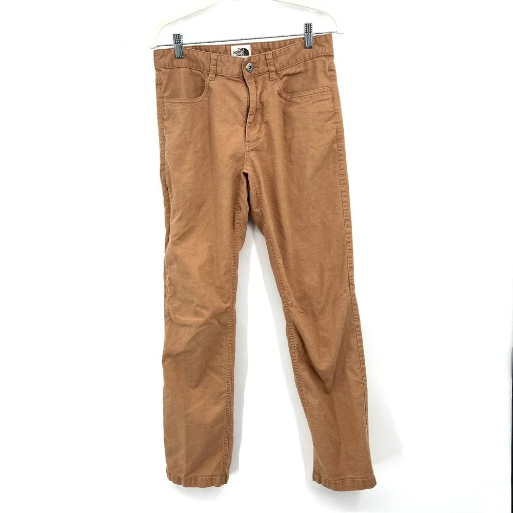 The North Face outdoor gorpcore tan brown trail‎ pants 30 articulated knees